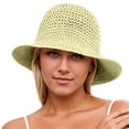 thumbnail image 1 of Yuanlong Womens Bucket Hats Summer Lightweight Breathable Straw Hats Packable Casual Wear Beach Hat, 1 of 6