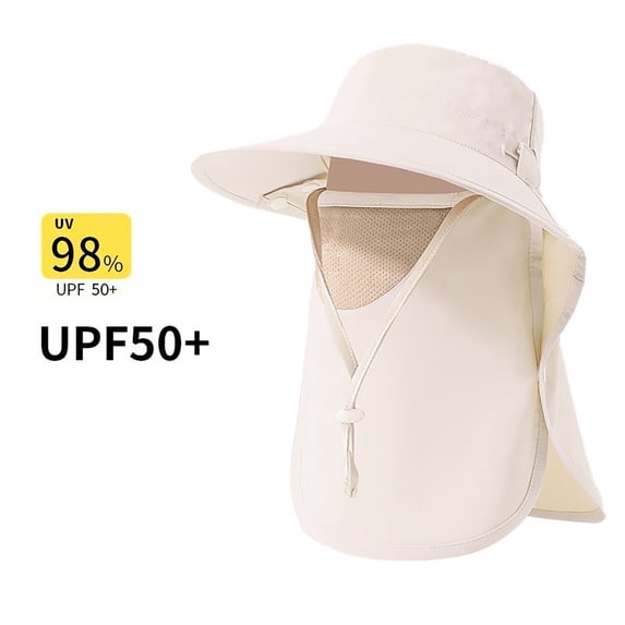 Yuanlong Womens Bucket Hats Wide Brim Solid Sun Hat With Breathable Face And Neck Cover Classic Daily Hat