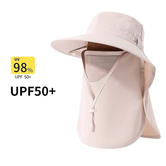 Yuanlong Womens Bucket Hats Wide Brim Solid Sun Hat With Breathable Face And Neck Cover Classic Daily Hat