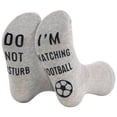 thumbnail image 1 of Yuanlong Womens Crew Socks Football Letter Graphic Breathable Soft Comfort Casual Non Sneaker Floor Socks, 1 of 4