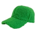 thumbnail image 1 of Yuanlong Womens Baseball Cap Plush Warm Plain Winter Hat Curved Brim Adjustable Outdoor Windproof Casual Daily Headwear, 1 of 4
