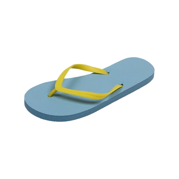Yuanlong Womens Flip Flops Color Block Summer Flat Thong Sandals Lightweight Casual Beach Footwear Shoes
