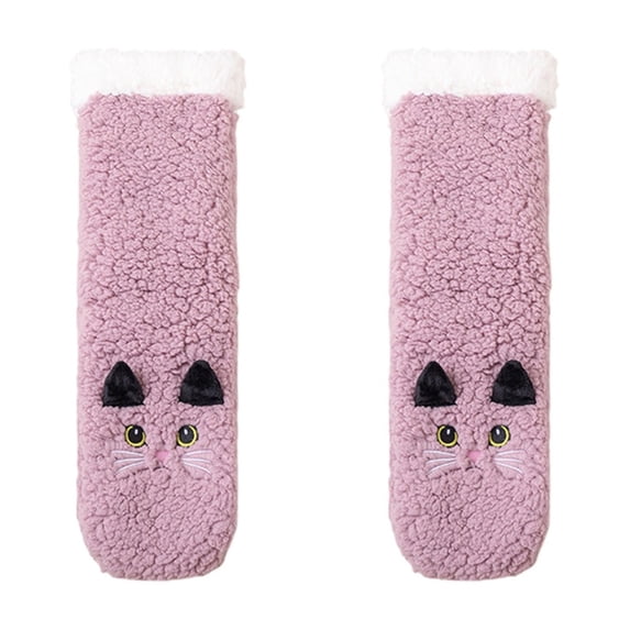 Yuanlong Womens Fuzzy Socks Plush Coral Winter Home Socks Cute Animal Thermal Socks Fluffy Lined Cozy Sleep Floor Socks