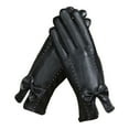 thumbnail image 1 of Yuanlong Womens Gloves Winter Lined Touch Screen Driving Gloves Smooth Warm Windproof Cycling Riding Outdoor Gloves, 1 of 8