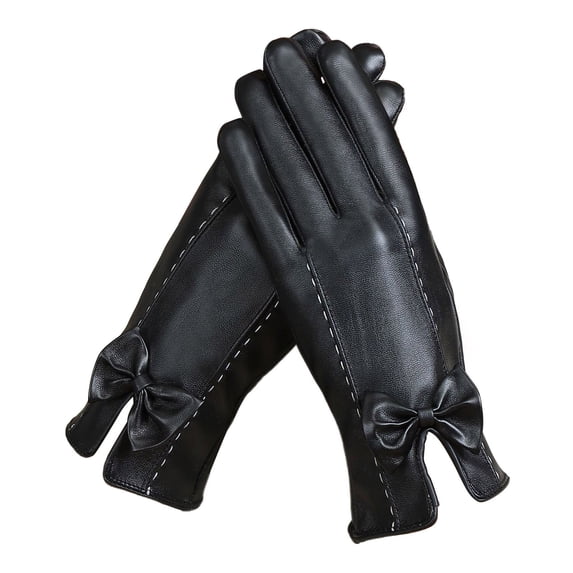 Yuanlong Womens Gloves Winter Lined Touch Screen Driving Gloves Smooth Warm Windproof Cycling Riding Outdoor Gloves