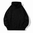 thumbnail image 1 of Yuanlong Womens Hoodies Fashion Starlight Pattern Long Sleeve Drop Shoulder Loose Hoodie Spring Versatile Tops With Pockets, 1 of 2