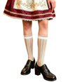 thumbnail image 1 of Yuanlong Womens Knee-High Socks Breathable Mesh Slid Color Thin Knit Stockings Ballet Style Casual Hosiery, 1 of 3