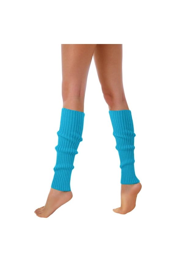 Womens Leg Warmers Plain Ribbed Stretchy Leg Socks Stylish Ladies Stirrup Socks For Valentine & Spring Daily Wear