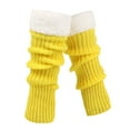 thumbnail image 1 of Yuanlong Womens Leg Warmers Ribbed Fleece Lined Leg Covers Mid Stockings Cozy Soft Winter Casual Stirrup Socks For Ladies, 1 of 8