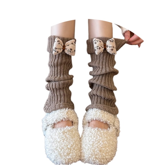 Yuanlong Womens Leg Warmers Ribbed Knit Checkered Pattern Stirrup Socks Cute Fashion Slouch Socks For Valentine' Day Spring