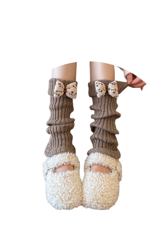 Womens Leg Warmers Ribbed Knit Checkered Pattern Stirrup Socks Cute Fashion Slouch Socks For Valentine' Day Spring