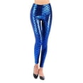 thumbnail image 1 of Yuanlong Womens Pants Stretchy High Waist Fish Scale Snakeskin Leggings Pant Ladies Streetwear Slim Fit Stylish Trousers, 1 of 4