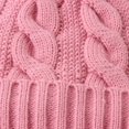 thumbnail image 1 of Yuanlong Womens Pompom Beanie Hat Cable Knit Thick Lined Stretchy Winter Skull Cap Soft Warm Casual Outdoor Skiing Headwear, 1 of 4