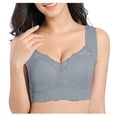 thumbnail image 1 of Yuanlong Womens Push Up Bra Lace Full Coverage Support Padded Wireless Bralette Comfort Seamless Wide Strap Everyday Shaping Bra, 1 of 1