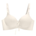 thumbnail image 1 of Yuanlong Womens Push Up Bra Wireless Seamless Fixed Padding Bralette Front Lace Up Drawstring Adjustable Strap Daily Shaping Bra, 1 of 3