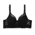 thumbnail image 1 of Yuanlong Womens Push Up Bras Floral Lace Underwire Bralette Bow Detail Lightly Lined Side Support Adjustable Strap Everyday Bras, 1 of 5