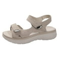 thumbnail image 1 of Yuanlong Womens Sandals Adjustable Hook And Loop Platform Summer Sandals Open Toe Hollow Out Beach Shoes, 1 of 9