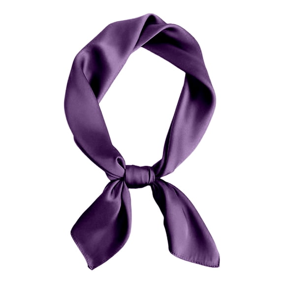 Yuanlong Womens Satin Square Scarf Solid Color Neck Scarf Head Scarf Hair Wrap Bandana Lightweight Stylish Bag Tie