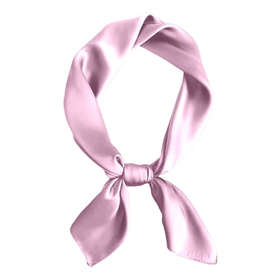Yuanlong Womens Satin Square Scarf Solid Color Neck Scarf Head Scarf Hair Wrap Bandana Lightweight Stylish Bag Tie