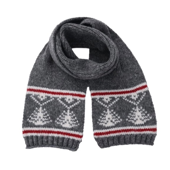 Yuanlong Womens Scarves Christmas Tree Pattern Ribbed Knitted Woolen Soft Scarf Winter Holiday Warm Neckwear Neck Gaiter