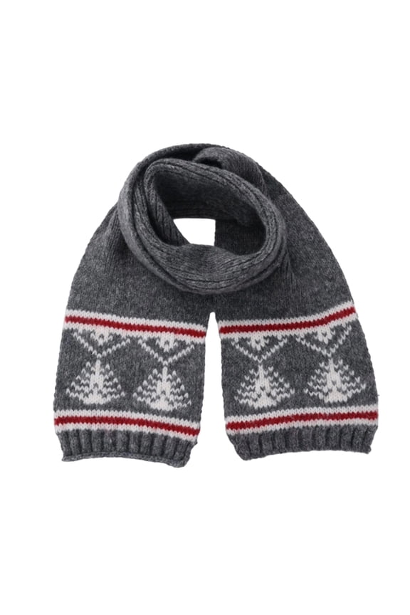 Womens Scarves Christmas Tree Pattern Ribbed Knitted Woolen Soft Scarf Winter Holiday Warm Neckwear Neck Gaiter