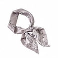 thumbnail image 1 of Yuanlong Womens Scarves Elegant Satin Paisley Pattern Head Bandana Vintage Office Casual Neckerchief, 1 of 2