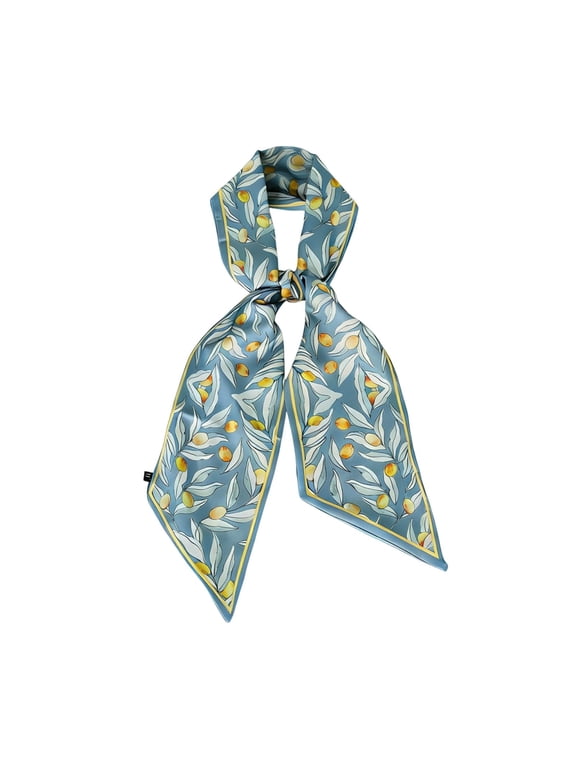 Womens Scarves Graphic Print Long Satin Scarf Stylish Elegant Everyday Dressy Neck Wrap Shawl