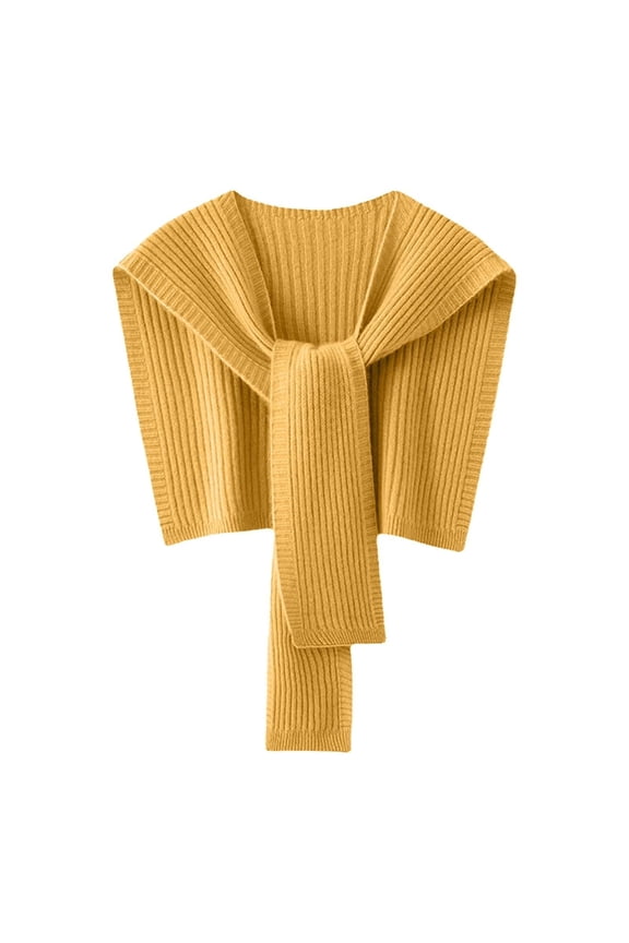 Womens Scarves Plain Ribbed Knitted Tie Square Design Scarf & Shawls Wraps Daily Commute Stylish Neck Wrap Cape