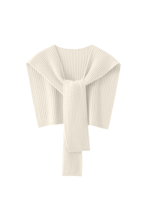 Womens Scarves Plain Ribbed Knitted Tie Square Design Scarf & Shawls Wraps Daily Commute Stylish Neck Wrap Cape