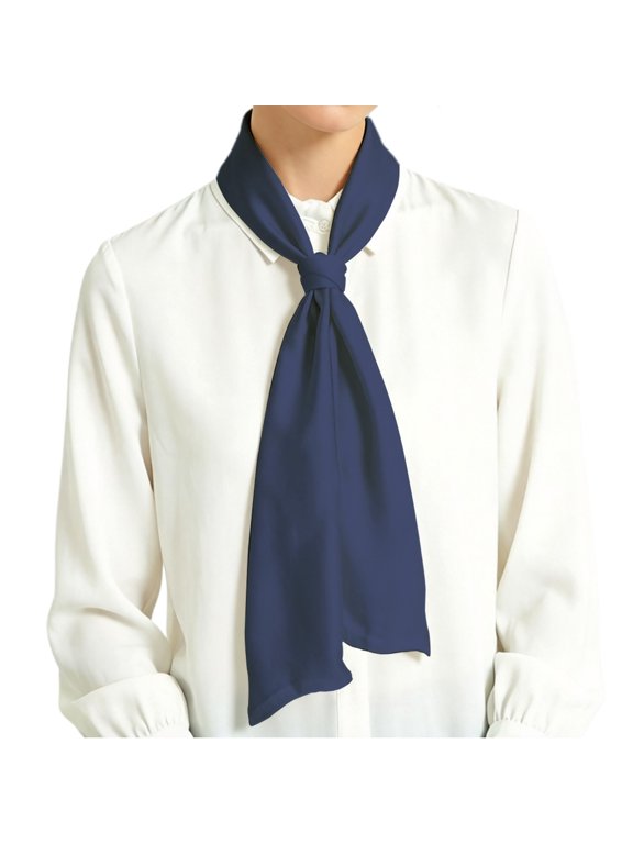 Womens Scarves Solid Color Satin Long Neck Scarf Elegant Office Casual Daily Wear Shawl Wrap