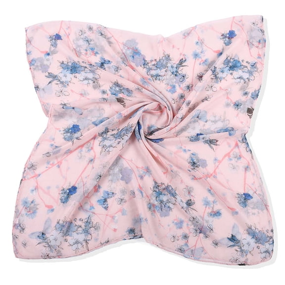 Yuanlong Womens Scarves Thin Floral Pattern Shawl & Wraps Winter Spring Outing Classic Neckwear Lightweight Ladies Scarf