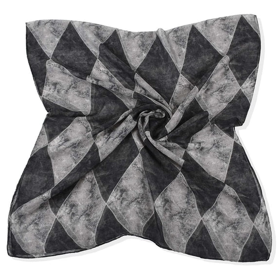 Yuanlong Womens Scarves Spring Tie-Dye Diamond Grid Print Thin Wraps Shawl Outings Breathable Neckwear Lightweight Scarf