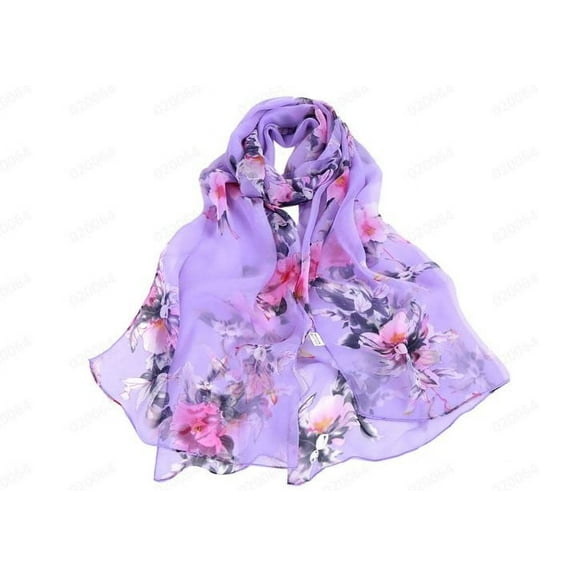 Yuanlong Womens Scarves Spring Winter Floral Print Thin Long Shawls And Wraps Outdoor Comfort Neckwear Lightweight Scarf