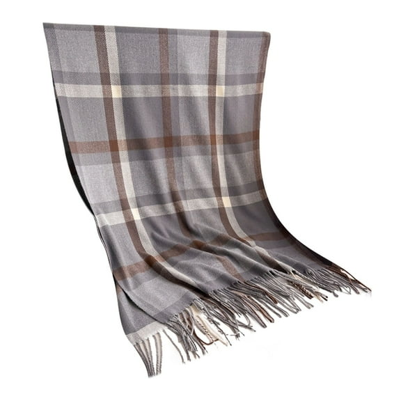 Yuanlong Womens Scarves Winter Soft Plaid Scarf & Wraps Shawls With Fringed Neckwear Long Big Elegant Warm Blanket Scarf