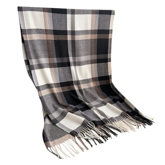 Yuanlong Womens Scarves Winter Soft Plaid Scarf & Wraps Shawls With Fringed Neckwear Long Big Elegant Warm Blanket Scarf