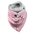 thumbnail image 1 of Yuanlong Winter Scarves Double Spliced Triangle Buckle Dandelion Print High Neck Short Scarf Winter Warmth Thick Neckwear, 1 of 4