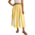 thumbnail image 1 of Yuanlong Womens Skirt High Waist Maxi A Line Striped Print Elastic Waist Summer Flowy Draped Skirt Beach Outfit Elegant Skirt, 1 of 4