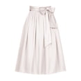 thumbnail image 1 of Yuanlong Womens Skirt Midi A Line Oktoberfest Skirt With Bow Tie Waistband Adjustable Wrap Skirt Festival Party Casual Wear, 1 of 2