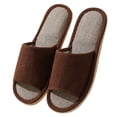 thumbnail image 1 of Yuanlong Womens Slippers Open Toe Slip-On Flat Indoor Slippers Soft Soled Everyday Leisure Bathroom Shoes, 1 of 9