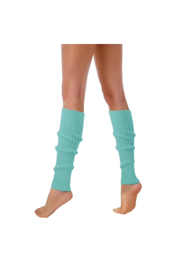 Womens Socks Autumn Winter Fluorescent Color Knitting Leg Warmers Socks Streetwear Fashion Thermal Stirrup Socks
