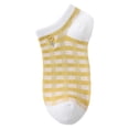 thumbnail image 1 of Yuanlong Womens Socks Cute Bee Embroidery Pattern Ruffle Knit Short Socks Daily Wear Comfortable Breathable Ankle Socks, 1 of 3
