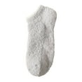 thumbnail image 1 of Yuanlong Womens Socks Fall Winter Shallow Mouth Invisible Half Fuzzy Ankle Socks Daily Home Silicone Non Floor Socks, 1 of 3