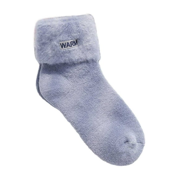 Yuanlong Womens Socks Ladies Fashionable Solid Color Thickened Fuzzy warm socks For Cold Weather Outdoor Wear snow socks