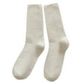 thumbnail image 1 of Yuanlong Womens Socks Solid Color Fluffy Thickened Middle Tube Calf Socks Winter Home Plush Floor Socks Warm Sleep Socks, 1 of 3