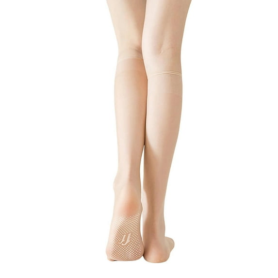 Yuanlong Womens Socks Thin Sheer Seamless Non- Medium Tube Calf Socks Everyday Wear Thigh Breathable Stockings
