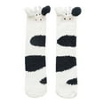 thumbnail image 1 of Yuanlong Womens Socks Winter Autumn Giraffe Cartoon Thicken Fluffy Mid Tube Socks Casual Home Comfort Thermal Floor Socks, 1 of 2