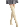 thumbnail image 1 of Yuanlong Womens Socks Winter Cable Knit Over The Knee Socks Stretchy Thigh High Warm Hosiery Soft Elegant Casual Dressy Socks, 1 of 5