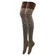 thumbnail image 1 of Yuanlong Womens Socks Winter Fashion Knitted Leg Warmth Thigh High Knitted Streetwear Over The Knee High Stocking Black, 1 of 7