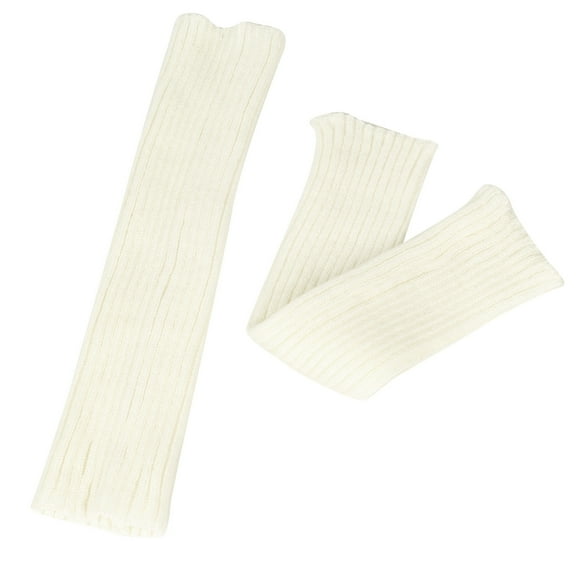 Yuanlong Womens Socks Winter Solid Color Thick Ribbed Knit Leg Warmers Socks Outdoor Fashion Wear Crochet Socks Leggings