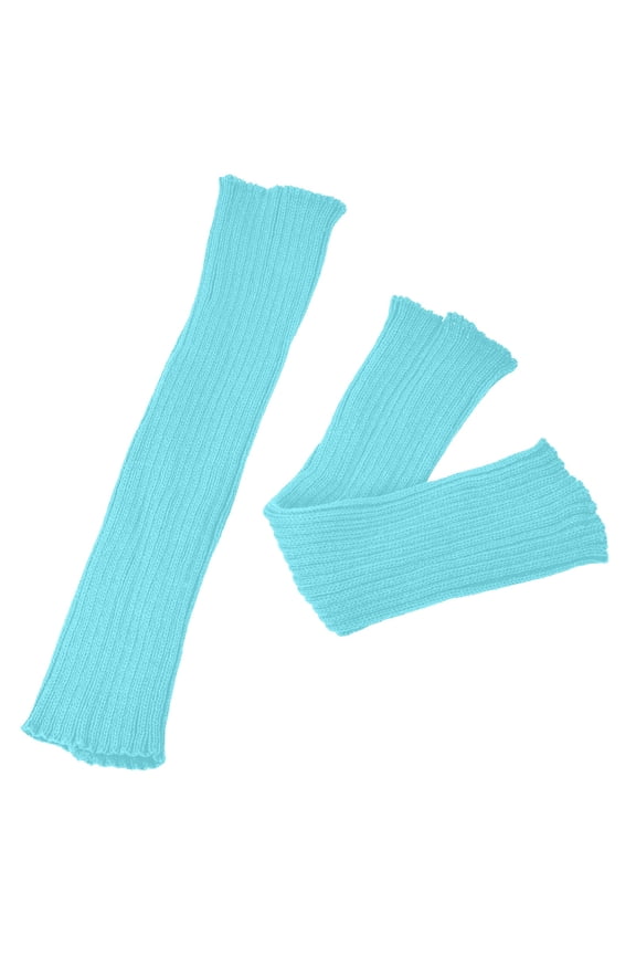 Womens Socks Winter Solid Color Thick Ribbed Knit Leg Warmers Socks Outdoor Fashion Wear Crochet Socks Leggings